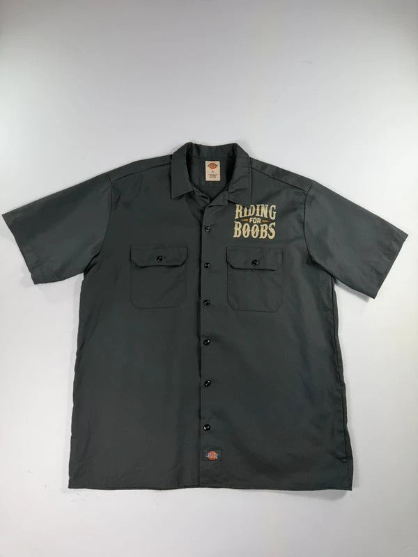 Vintage Dickies Charity Biker Shirt – Grey, size L – photo 1