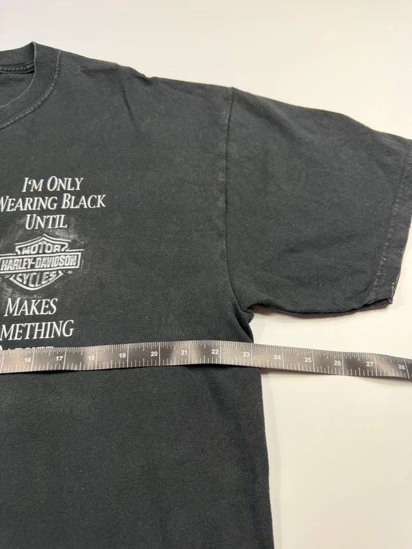 Vintage Harley Davidson Graphic Print T-Shirt – Black, size XL – photo 8