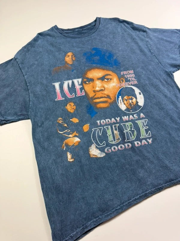 Vintage Ice Cube Rap T-shirt – Blue, size XL – photo 4