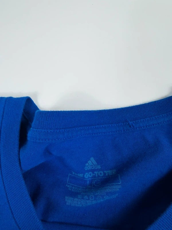 Vintage Adidas Kansas University T-Shirt – Blue, size L – photo 5