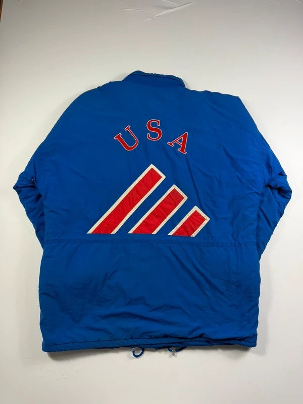 Vintage Adidas USA Coat – Red, size XL – photo 2