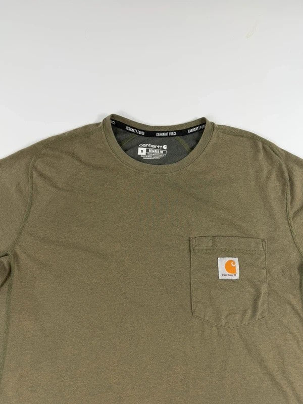 Vintage Carhartt Force Pocket Tee – Khaki, size M – photo 4