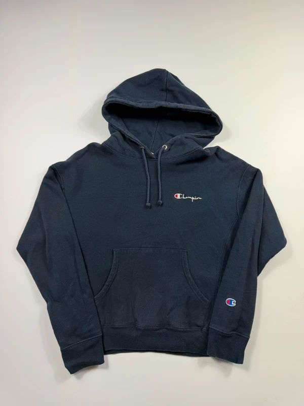 Vintage Champion Reverse Weave Hoodie – Navy, size M – photo 1