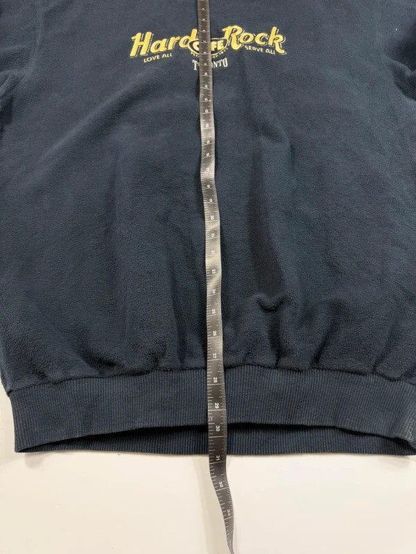 Vintage Hard Rock Cafe Fleece Sweatshirt – Navy, size L – photo 7