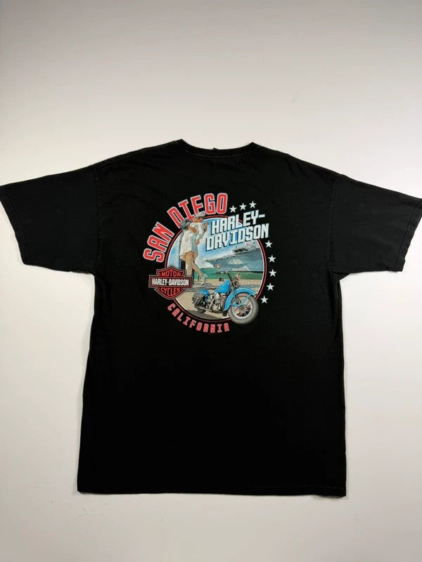 Vintage Harley Davidson San Diego T-shirt – Black, size XL