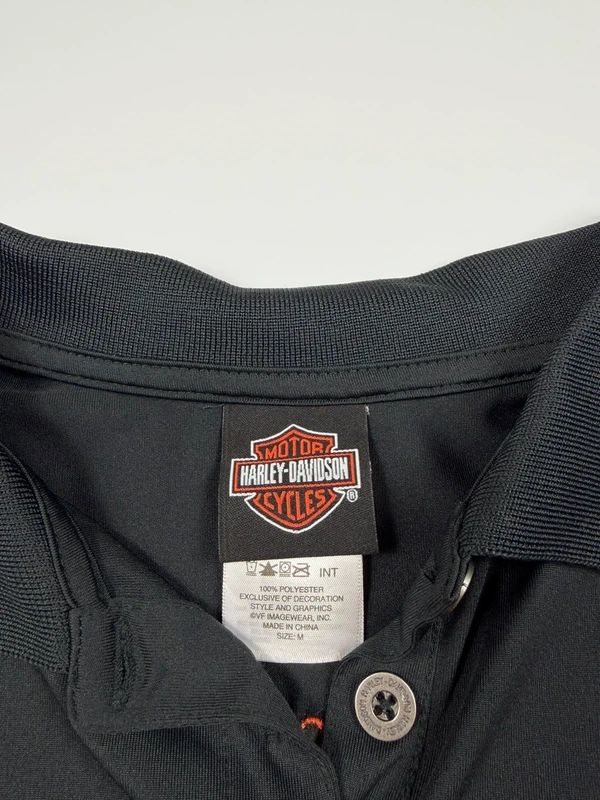 Vintage Harley Davidson Polo Shirt – Black, size M – photo 5