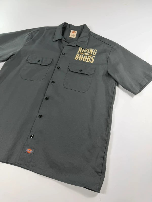Vintage Dickies Charity Biker Shirt – Grey, size L – photo 4