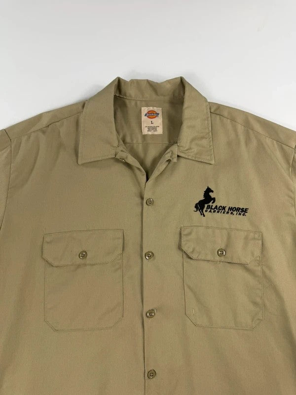 Vintage Dickies Short Sleeve Shirt – Beige, size L – photo 3