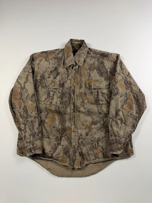 Vintage Natural Gear Camo Shirt – Khaki, size S – photo 1