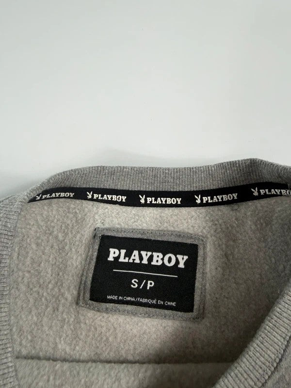 Vintage Playboy Embossed Logo Sweatshirt – Grey, size S – photo 5