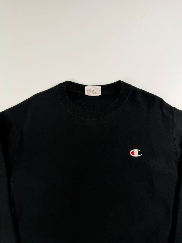 Vintage Champion Reverse Weave Sweatshirt – Black, size M – photo 3