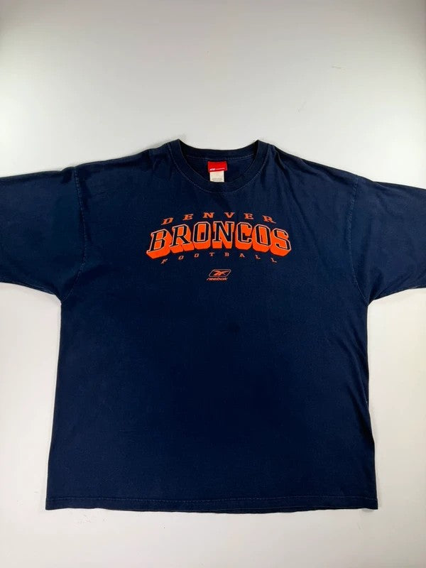 Vintage Reebok Denver Broncos T-Shirt – Navy, size 2XL – photo 1