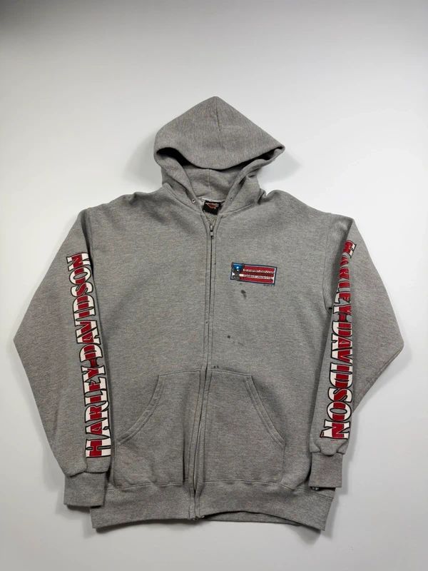 Vintage Harley Davidson Zipped Hoodie 1998