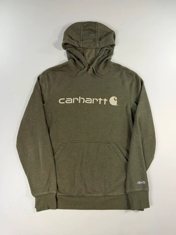 Vintage Carhartt Spellout Logo Hoodie – Khaki, size M – photo 1