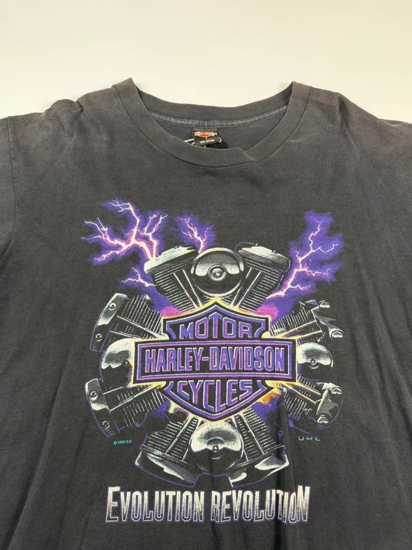 Vintage Harley Davidson T-shirt 1995 – Black, size L – photo 4