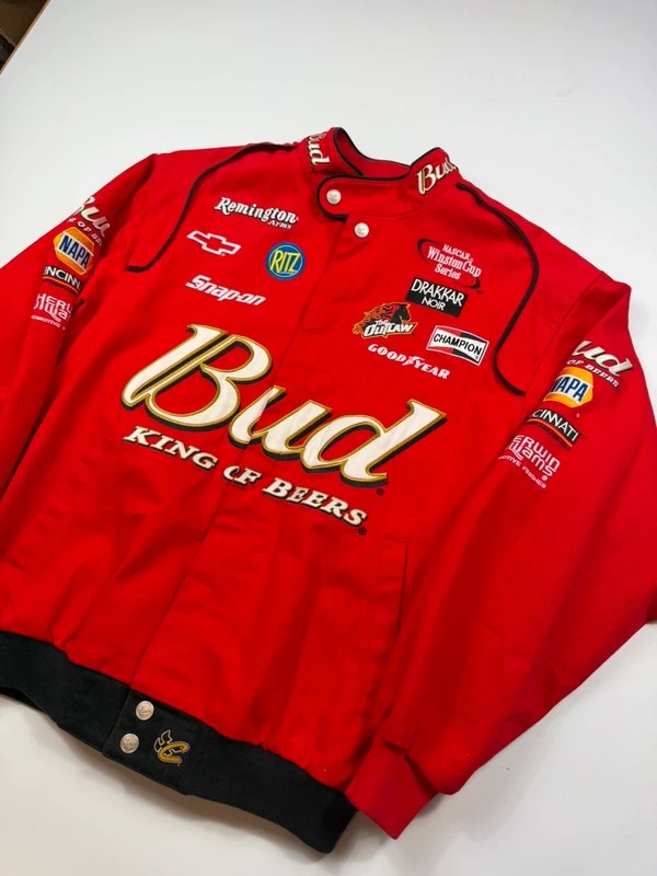Vintage Chase Authentics Drivers Line Racing Jacket – Red, size M – photo 3
