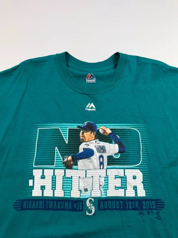 Vintage Majestic MLB Baseball T-Shirt – Turquoise, size L – photo 3