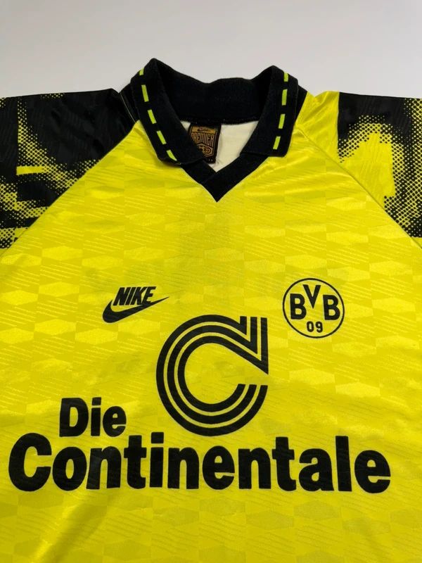 Vintage Nike Borussia Dortmund Football Shirt 1992/93 – Yellow, size XL – photo 4