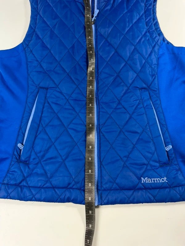 Vintage Marmot Quilted Gilet Bodywarmer – Blue, size M – photo 8