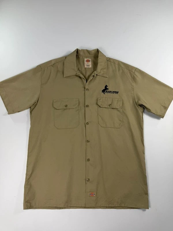 Vintage Dickies Short Sleeve Shirt – Beige, size L – photo 1