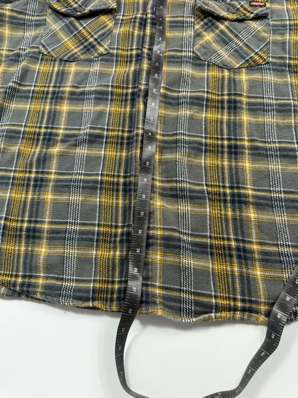 Vintage Dickies Heavyweight Check Shirt – Grey, size XL – photo 7