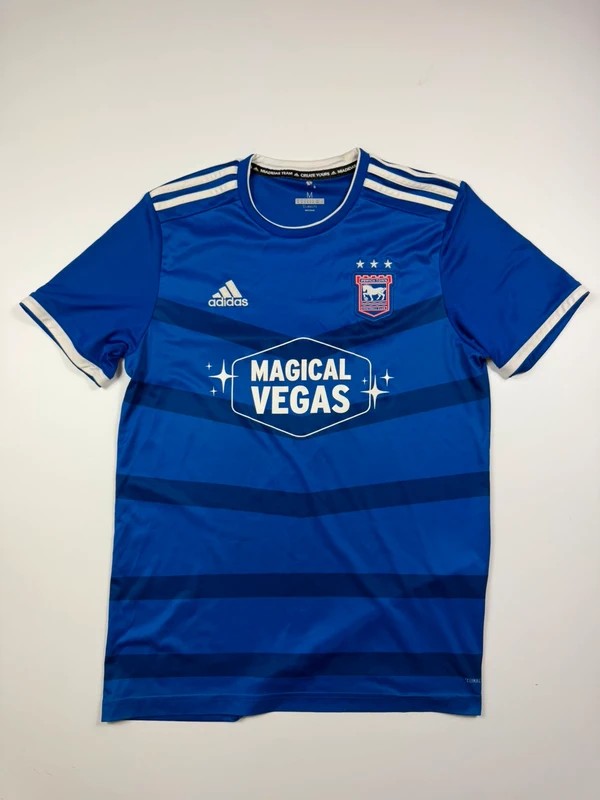 Vintage Adidas Ipswich Town Home Football Shirt – Blue, size M