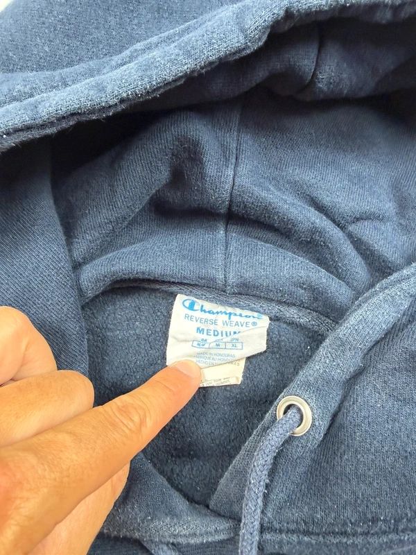 Vintage Champion Reverse Weave Hoodie – Navy, size M – photo 5