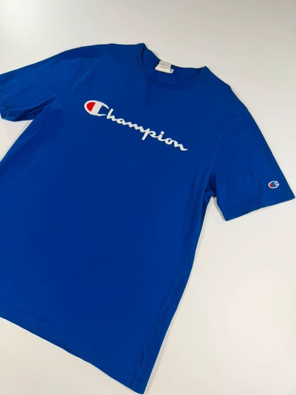 Vintage Champion Logo T-Shirt – Blue, size L – photo 3
