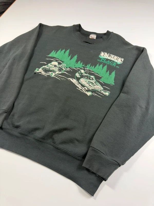 Vintage FOTL 90s USA Sweatshirt – Black, size XL – photo 4