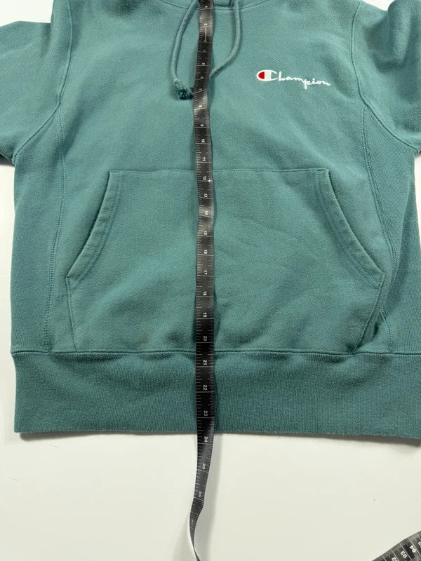 Vintage Champion Reverse Weave Hoodie – Turquoise, size S – photo 7
