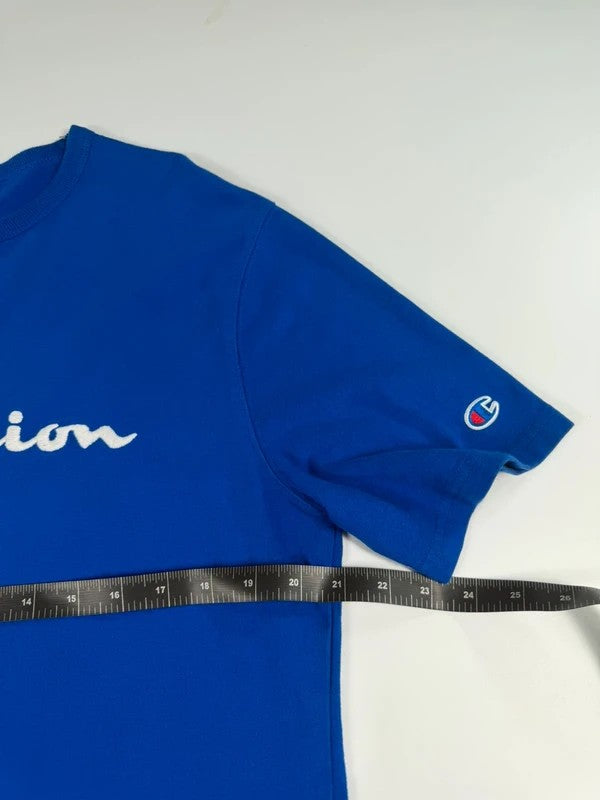Vintage Champion Logo T-Shirt – Blue, size L – photo 6