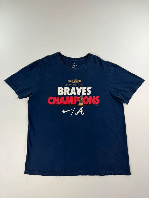 Vintage Nike Atlanta Braves T-Shirt – Navy, size L