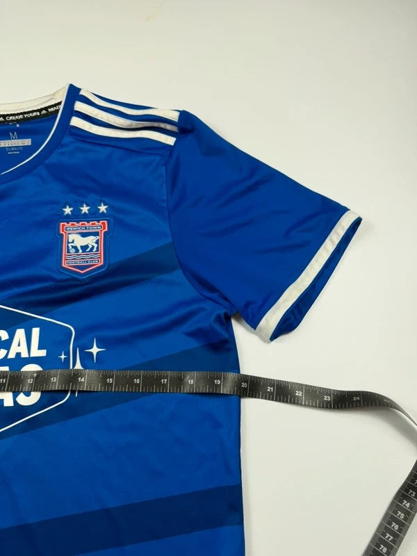 Vintage Adidas Ipswich Town Home Football Shirt – Blue, size M – photo 7