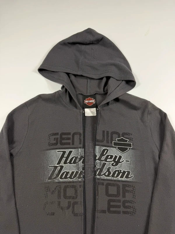 Vintage Harley Davidson Thin Sweatshirt – Grey, size M – photo 3