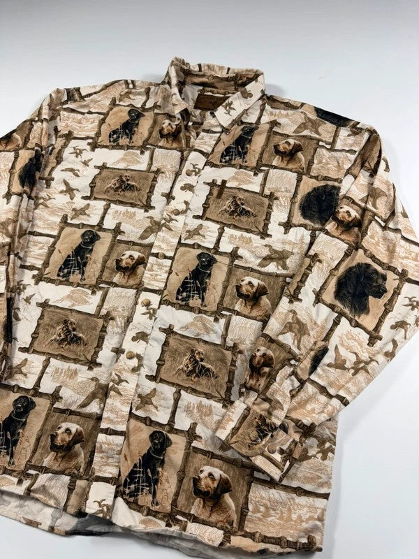 Vintage North River Labrador Shirt – Beige, size XL – photo 3