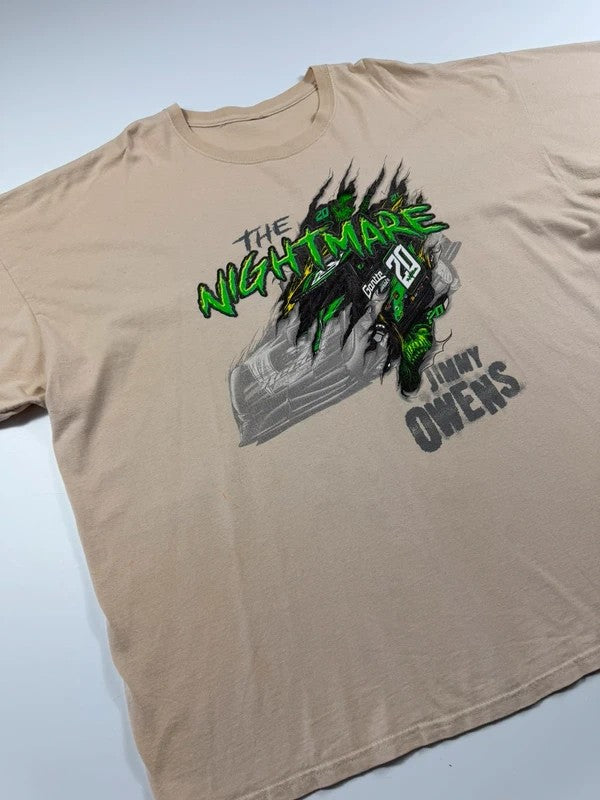 Vintage Gildan Nascar Graphic Print T-Shirt – Beige, size 2XL – photo 4