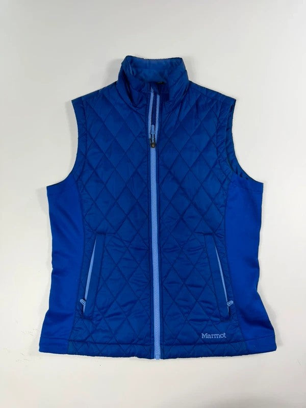 Vintage Marmot Quilted Gilet Bodywarmer – Blue, size M – photo 1