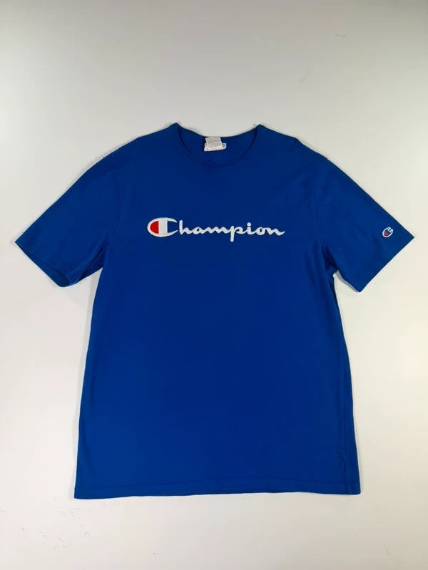 Vintage Champion Logo T-Shirt – Blue, size L – photo 1