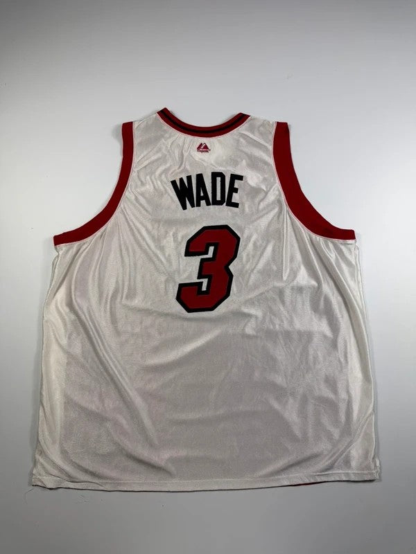 Vintage Majestic Miami Heat Jersey Vest – White, size 3XL – photo 2