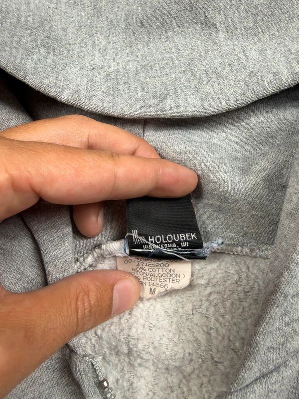 Vintage Harley Davidson Zipped Hoodie 1998 – Grey, size M – photo 6