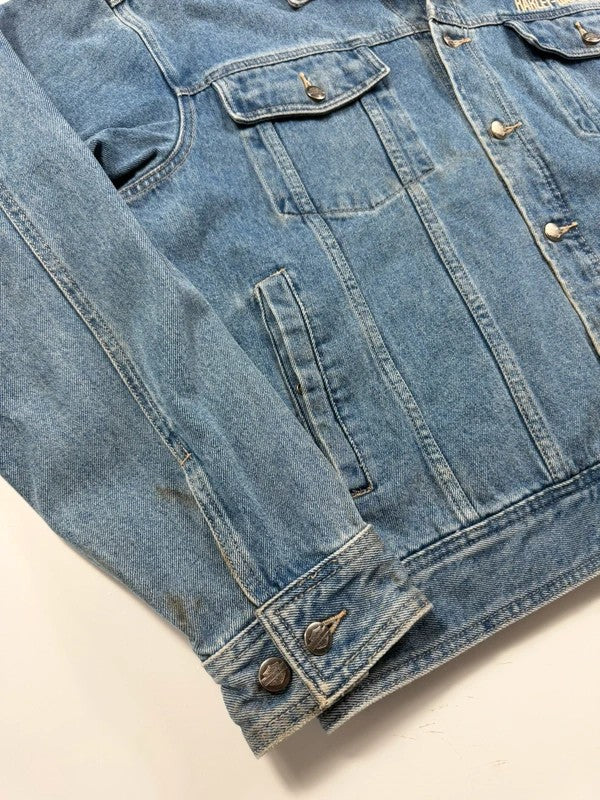 Vintage Harley Davidson Denim Jacket – Blue, size XL – photo 7