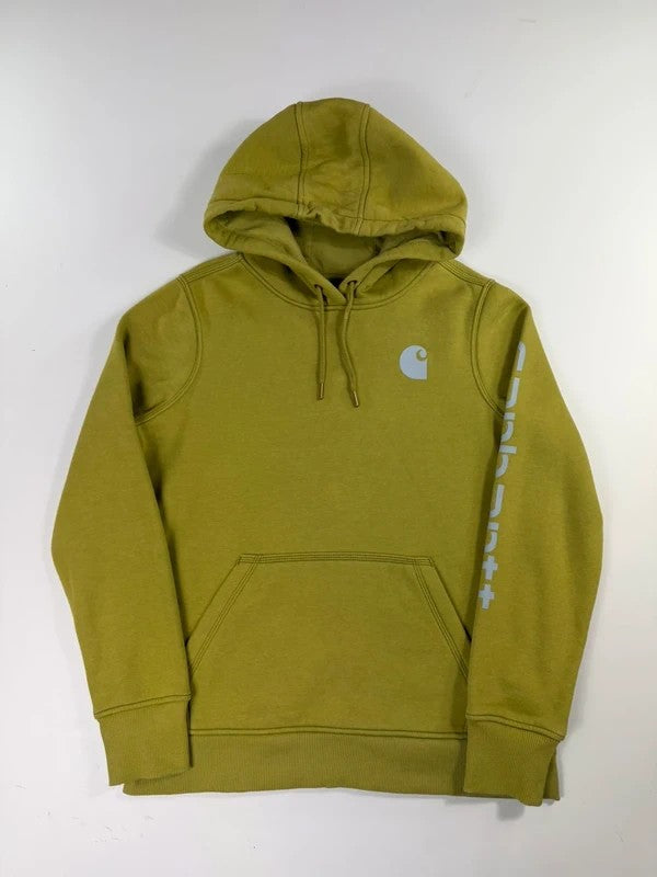 Vintage Carhartt Logo Print Hoodie – Green, size M – photo 1