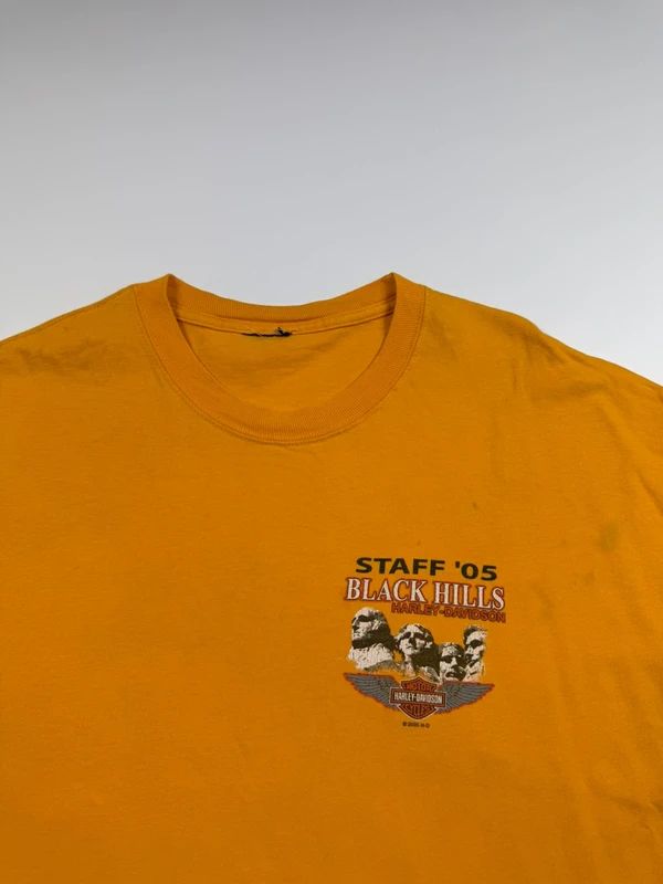 Vintage Harley Davidson Graphic Print T-Shirt – Orange, size XL – photo 4
