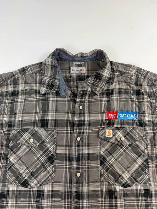 Vintage Carhartt Check Workwear Shirt – Grey, size XL – photo 4