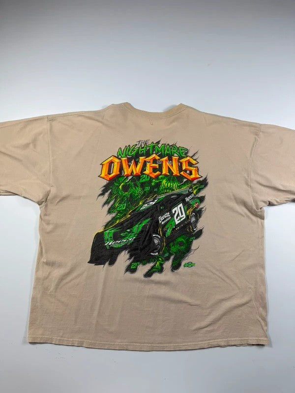 Vintage Gildan Nascar Graphic Print T-Shirt – Beige, size 2XL – photo 2