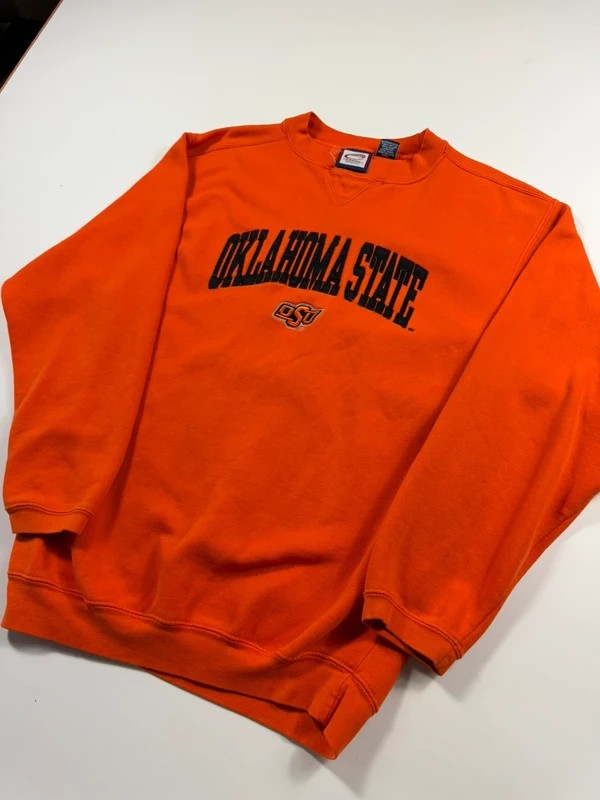 Vintage Cadre Athletic Oklahoma State Sweatshirt – Orange, size M – photo 3