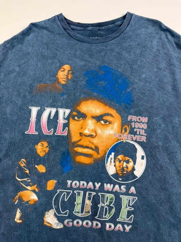 Vintage Ice Cube Rap T-shirt – Blue, size XL – photo 3