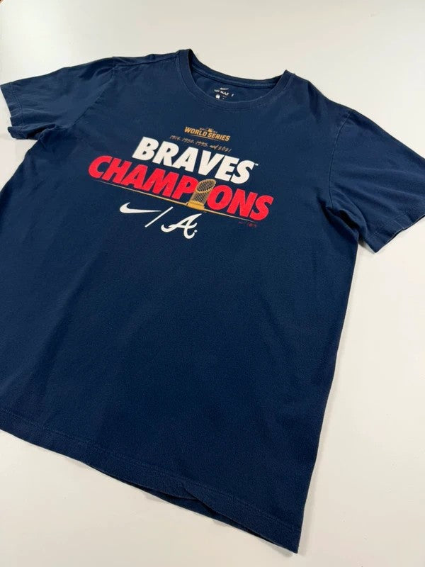 Vintage Nike Atlanta Braves T-Shirt – Navy, size L – photo 3
