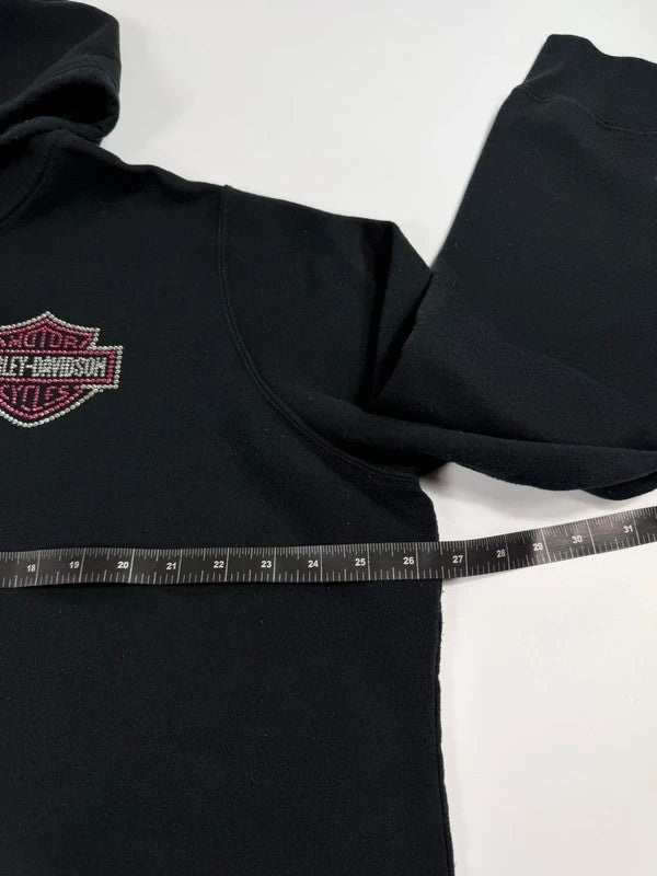Vintage Harley Davidson Zipped Hoodie – Black, size XL – photo 6
