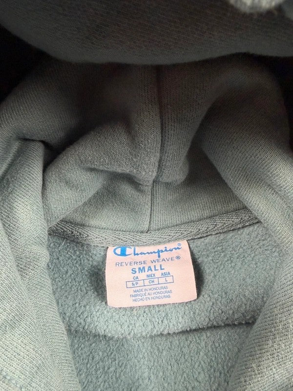 Vintage Champion Reverse Weave Hoodie – Turquoise, size S – photo 5
